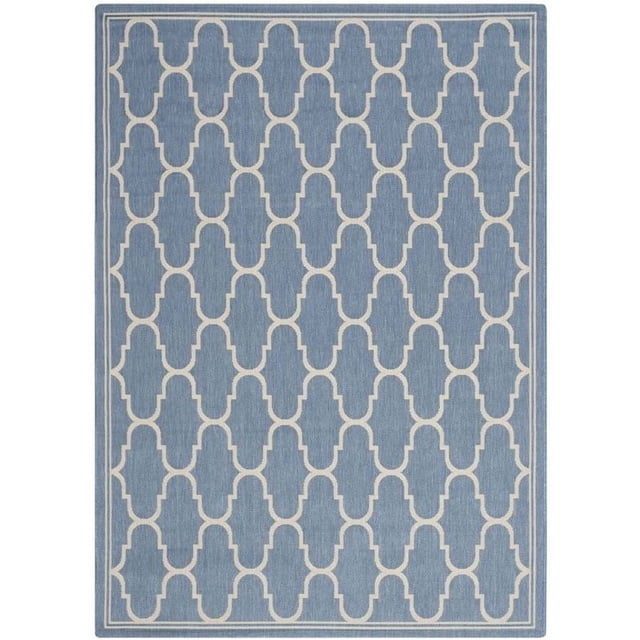 Safavieh Courtyard Blue Indoor Outdoor Rug - 9' x 12'6"