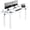 White/White, variant on VIVO Electric 71” x 30” Standing Desk, Black Table Top, Black Frame