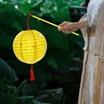 thumbnail image 4 of LSLJS Paper Lanterns with LED Lights Hanging Paper Lantern Hollow with Tassel Walking Stick for DIY Birthday Wedding Party Christmas Decorations, 4 of 5