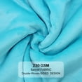 thumbnail image 5 of Sherpa Fleece Throw Blanket, Queen Size Soft Fuzzy Throw Blankets, Azure Warm Blanket, Cozy Fluffy Comfy for Sofa, Couch, Bed, Camping, Travel, 90" x 90", 5 of 8