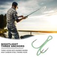thumbnail image 3 of Anzuelo De Pesca Tmvgtek 10 Anzuelos De Ancla Con Púas Triples Anzuelos De Pesca Luminosos Nocturnos (02), 3 of 3