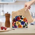 thumbnail image 2 of Yayeee Napkin Holder for Table Kitchen Paper Tissue Organization, Large Colorful Flowers Pattern, 2 of 8