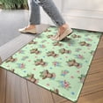 thumbnail image 4 of Green Highland Cow Flower Pattern Door Rugs,Washable Non Slip Door Mats Indoor,Decorative Door Mats,Entry Mat Indoor for Entrance,Bedroom,Kitchen,Bathroom,17"x30", 4 of 6