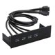 thumbnail image 4 of Concentrador de panel frontal USB de 5,25 pulgadas, bahía de unidad óptica USB, alta velocidad, panel frontal de PC 4 puertos USB 3.0, 4 of 9