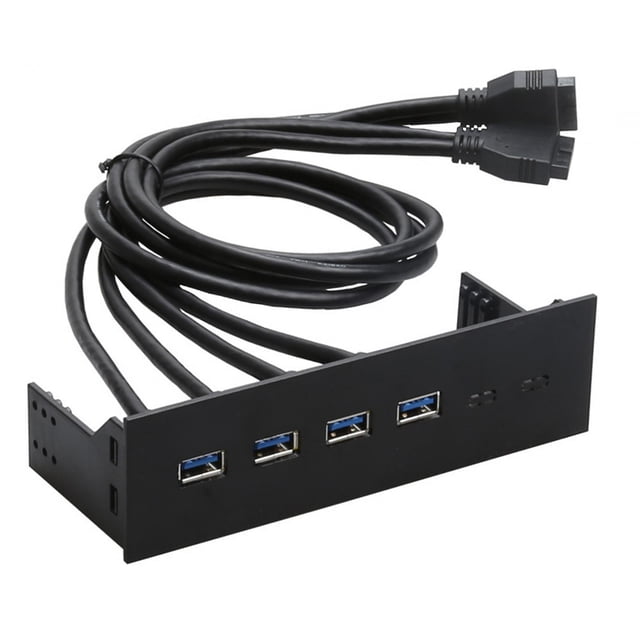Maytalsory 5.25 inch USB Front Panel Hub Ports USB3.0 Drive for Panel 4 Computer PC 2.0 Case Optical Front 4 Ports USB 3.0 163x105x53mm