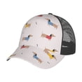 thumbnail image 7 of Picia Dachshund Dog Puppy Pattern Trucker Hat,Baseball Cap,Sun Protection Cap,Stylish Headwear,Leisure Cap,Outdoor Sports Cap, 7 of 7