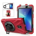 thumbnail image 3 of XYX Case for Samsung Galaxy Tab Active 2 8.0 inch SM-T395 with 360 Degree Rotating, Hand Strap, Shoulder Strap, Red, 3 of 7