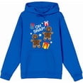 thumbnail image 4 of Christmas Oh Snap Adult Blue Long Sleeve Hoodie-XXL, 4 of 6