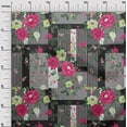 thumbnail image 3 of oneOone Cotton Poplin Pink Fabric Asian Floral With Geometrical Texture Sewing Craft Projects Fabric Prints By Yard 42 Inch Wide, 3 of 4