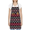 thumbnail image 3 of Easygdp red Minimalist Snowflake Apron Waterdrop Resistant with 2 Pockets,Oil Resistant Cooking Kitchen Chef Apron for Women Men, 3 of 7