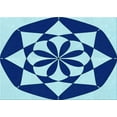 thumbnail image 1 of Ahgly Company Indoor Rectangle Patterned Blueberry Blue Area Rugs, 7' x 9', 1 of 6