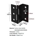 thumbnail image 2 of 6pcs 76mm Trunk Door Offset Hinges, 1.8mm Steel Tri-Fold Retro Shutter Semi-Blackout, 2 of 4