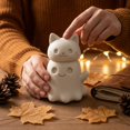 thumbnail image 4 of Halloween Decorations 5.9" Resin Ghost Cat Figurine, Holiday Party Decor Tabletop Centerpiece, Cute Indoor Home Ornament for Living Room Fireplace Display, Halloween Decor Indoor Tabletop, 4 of 6