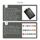 thumbnail image 4 of Seitruly 10 piezas de portatarjetas de identificación, suministros de oficina de negocios, funda protectora informal de colores, funda para tarjetas de Carpetas de archivos Vertical/Negro, 4 of 6