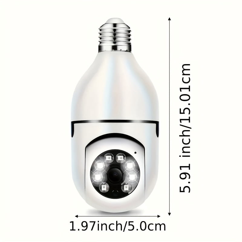 6 HD 1080P Security Cameras: 360° Pan Tilt, 2-Way Audio, Night Vision, TF Card & Cloud Storage, 2.4G WiFi Wired Home Surveillance Camera