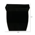 thumbnail image 2 of Nearly Natural 11.75" Fluted Metal Square Planter, Black, 2 of 3