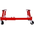 thumbnail image 6 of Shininglove 1500LB Motorcycle Engine Dolly - Heavy Duty ATV/UTV Engine Stand w/4×360° Swivel Wheels, Adjustable Width (18"-25.6"), Rubber Pads & Tie-Downs for Repair Shops, 6 of 7