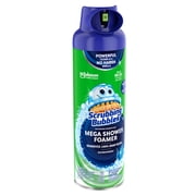(4 pack) Scrubbing Bubbles Mega Shower Foamer Aerosol, Tough Foaming Bathroom, Tile, Shower & Tub Disinfectant Cleaner, Rainshower, 20 oz