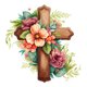 thumbnail image 1 of Pintura de diamante 5D DIY Kit de cruz de flor de taladro redondo completo Decoración para el hogar (sz3675) Hugtrwg Para estrenar, 1 of 9