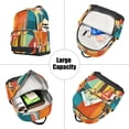 thumbnail image 5 of FORMRS Mini Backpack Purse for Women Travel Daypack Casual Shoulder Bag, Colorful Cocktails, 5 of 7