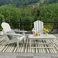 thumbnail image 6 of WestinTrends Malibu 3-PC Outdoor Patio Plastic Adirondack chair set with Coffee table ( 2 seater ), Sand, 6 of 7