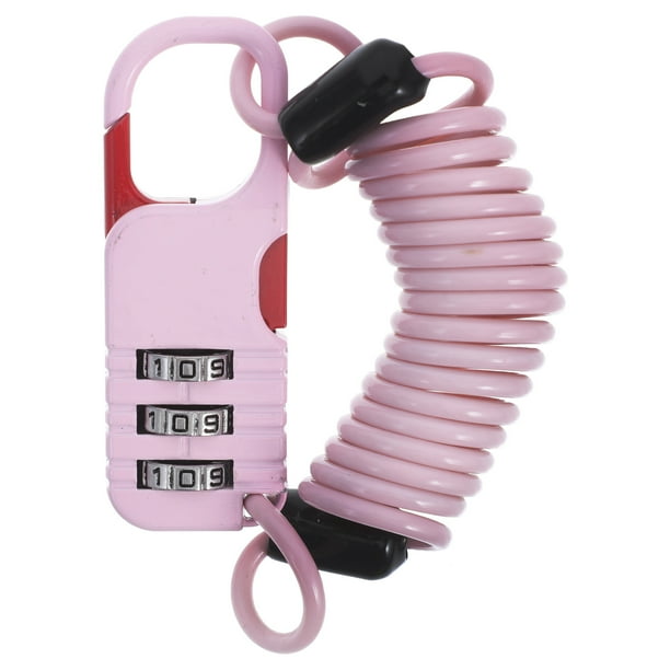 Candado con contraseña para bicicleta, candado con cable para casco de bicicleta, candado con cable de uso diario, candado portátil para casco de bicicleta, candado con cable para casco de ciclismo