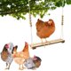 thumbnail image 4 of Juguete de columpio para gallinas para gallinero, accesorios de madera naturales y seguros, escalera de percha duradera para loros, pájaros y gallinas, 4 of 4