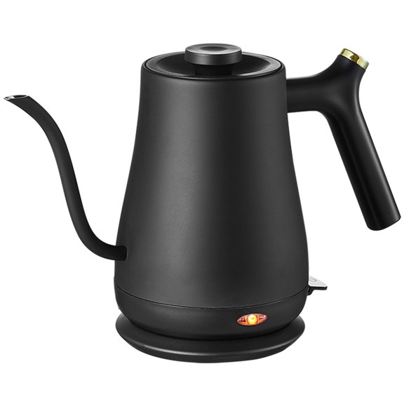 SKYSHALO 1200W Electric Gooseneck Kettle, Black with Automatic Shut-off