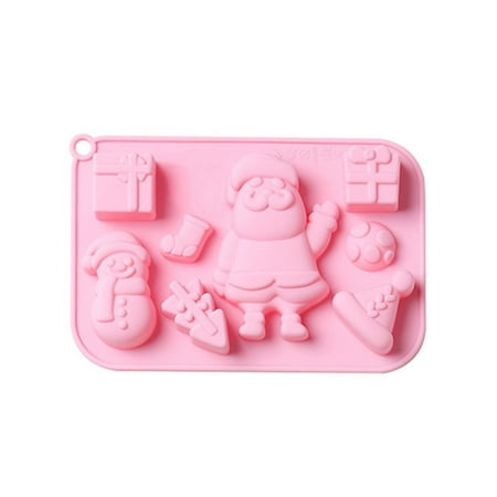 

kitchen Baking Silicone Christmas Day Abrasive Christmas Socks Snowman Tree Cake Mould Baking Mould Fragarn