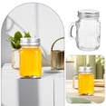 thumbnail image 3 of Miangastore 4pcs Glass Jam Bottles Mason Jars Glass Jars Fruits Jam Jar with Lid Handle Candle Jar, 3 of 8
