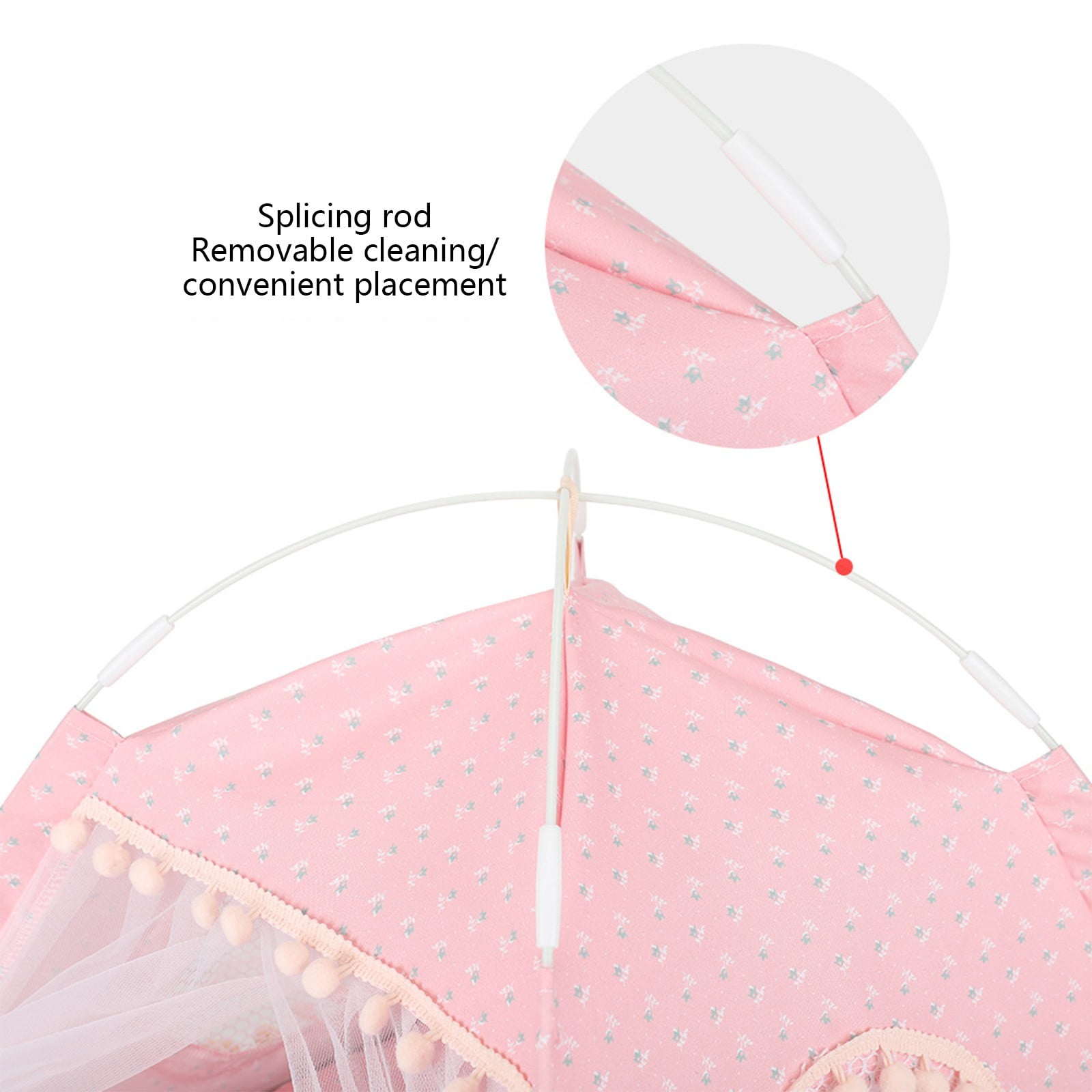 Specollect Clearance 1Pcs Semi-Enclosed Breathable Washable Pet Puppy Kennel Dog Cat Folding Indoor Outdoor House Bed Tent