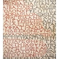 thumbnail image 3 of Retro Duvet Cover Set, Antique Latin Culture Alphabet Writing Carved on the Tombstone Print, Decorative 3 Piece Bedding Set with 2 Pillow Shams, Queen Size, Peach Dark Coral Taupe, by Ambesonne, 3 of 3