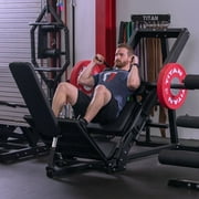Titan Fitness Plate-Loaded Leg Press Hack Squat Machine Combo, Rated 1,000 LB, Three Lockout Positions