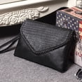 thumbnail image 3 of Qarigey Bolso de mensajero para mujer para ocasiones oficiales y casuales Bolsos de mensajero Bolsos de hombro cruzados PU Negro-S Type3 NO3, 3 of 6