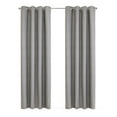 thumbnail image 7 of Loft Living Micah Blackout Grommet Indoor Curtain 52 x 95 in Silver, 7 of 7