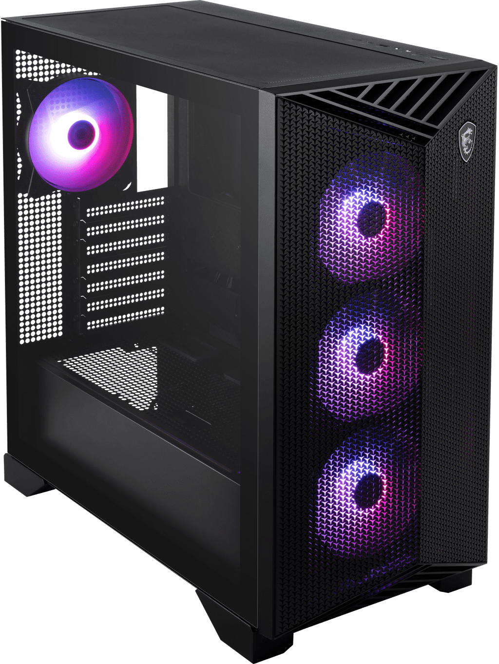 MSI MPGGUNGNIR211RAIRFLOWPZ Mid-Tower Gaming PC Case