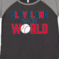 thumbnail image 4 of Inktastic Cleveland Vs. the World blue and red with baseball Women's Plus Size T-Shirt, 4 of 5