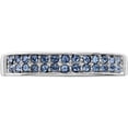 thumbnail image 5 of Sterling Silver Rhodium-Plated Polished Blue Crystal Ring (Size 8) Made In China qr7352-8, 5 of 5