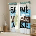 thumbnail image 3 of Manfei Rustic Lake Curtains Pack of 2 (42x84 Each),Happy Camping Curtains Blackout,Old Barn Door Bedroom Curtains For Child,Super Cozy Room Decor, 3 of 6