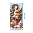 thumbnail image 3 of C Spring Festival Door Curtain Hanging Decor With Bunny And Egg Pattern Polyester Fabric For Holiday Party Background 70.87 Inches High, 3 of 7