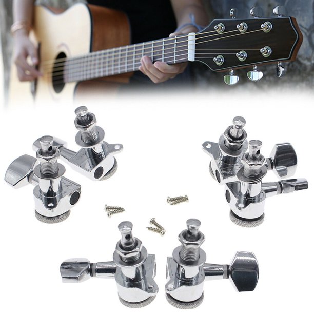 6pcs Replacement Repair Chrome Guitar String Tuning Pegs Tuners Machine