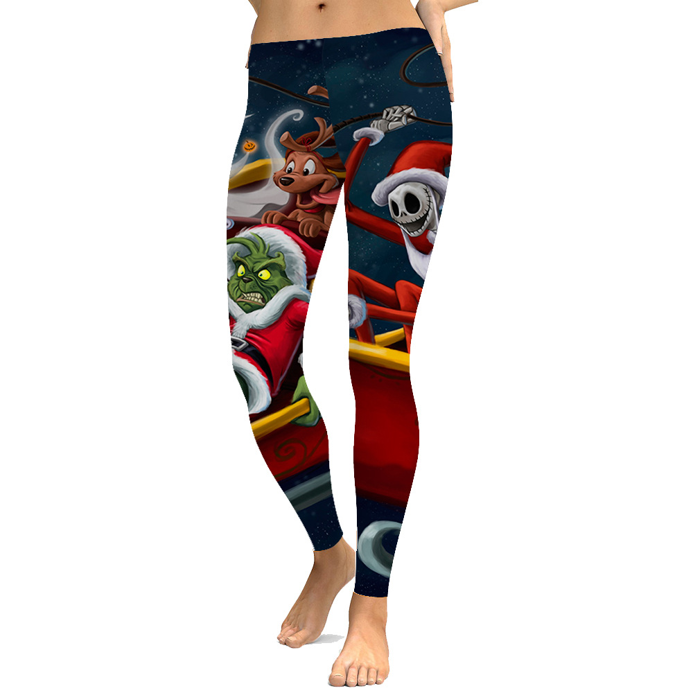 Slim Thin Leggings Digital Print 