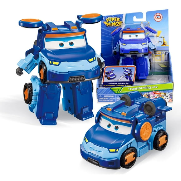 Super Wings Transformer Toys 5"" Action Figure Supercharged Tobot Leo 3 In 1 Rescue Bots Transforming Airplane Car Robot Toys Educational Toys For Boys And Girls Age 3+ Gifts For Preschool Kids Le