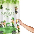 thumbnail image 4 of JOOCAR St. Patrick's Day Shower Curtain, Green Clover Shamrock Shower Curtain Golden Coins Leaf Cloth Bath Curtains Irish Gnome Elf Shower Curtain Spring Holiday Shower Curtain Set with Hooks 72X72IN, 4 of 7