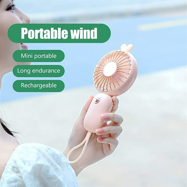 Mini ventilateur de poche Portable USB Rechargeable Idéal pour le