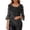 Black, variant on Womens Pullover Casual Elegant Draped Neckline Sheer Mesh Sleeves Soft Breathable Beach Clothes for Women,Brown,M