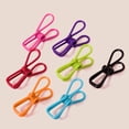 thumbnail image 4 of Primegos 30 Pcs Clips Métalliques Colorés Antirouille Résistants à la Corrosion Antidérapants Réutilisables Multicolores Revêtus de PVC Haute Résistance Élasticité pour Photos, 4 of 7