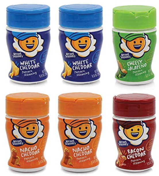 popcorn variety kernel seasoning pack cheesy mini season