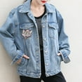 thumbnail image 3 of Embroidery Applique2pcs Wolf Head Clothes Iron On Patch Clothing Accessories Elevated Design, 3 of 8