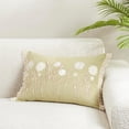 thumbnail image 4 of Delicate Embroidered Floral Poly Filled Pillow, 4 of 4